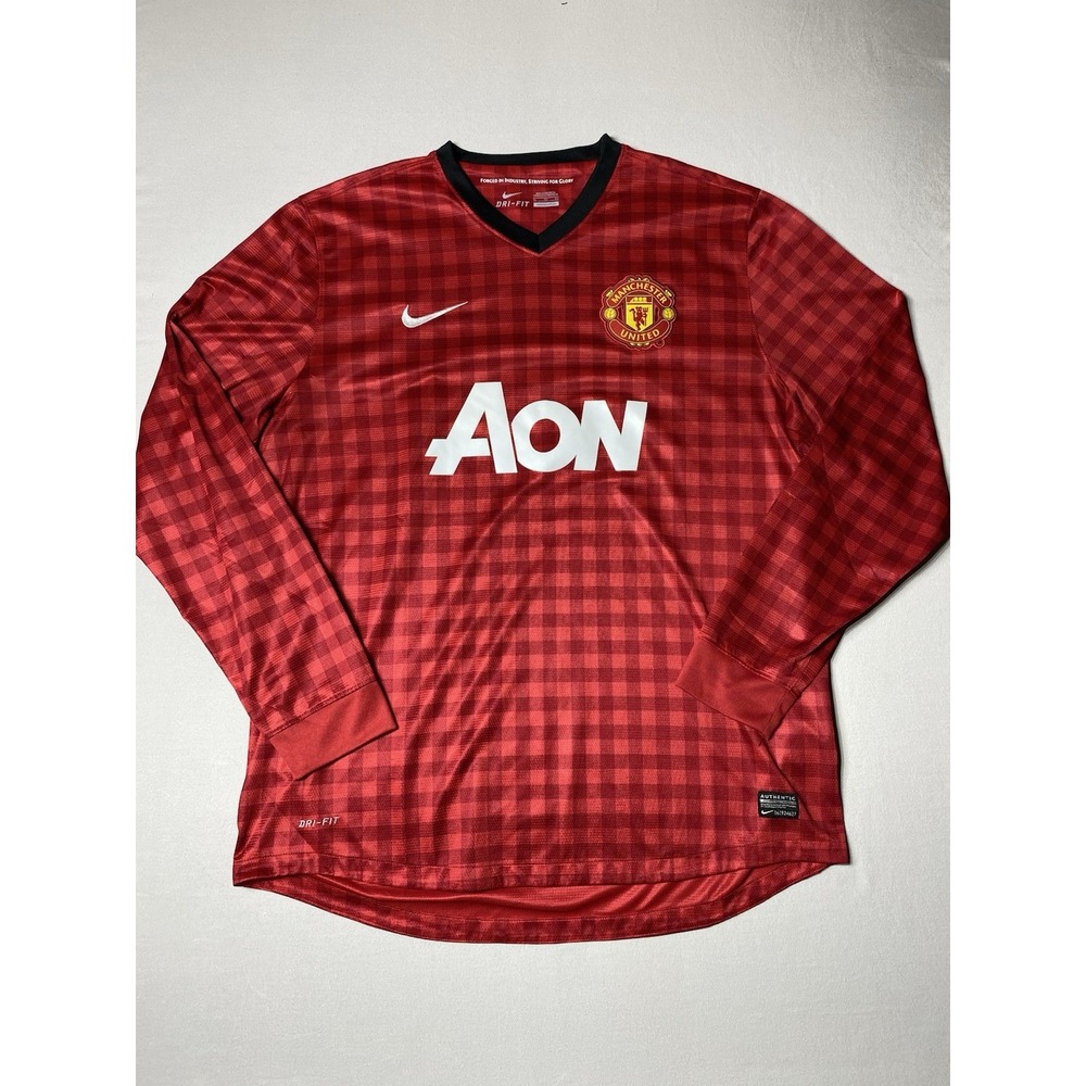 Nike Manchester United 2012/13 Home Jersey Long Sleeve XL Aon 479279-623